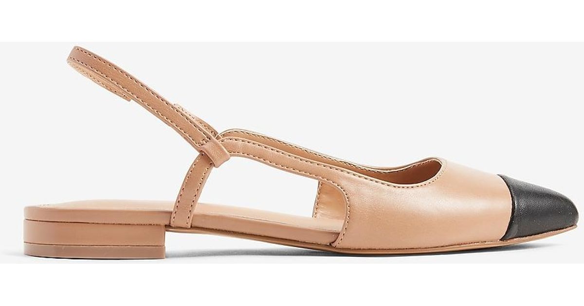 express toe cap slingback