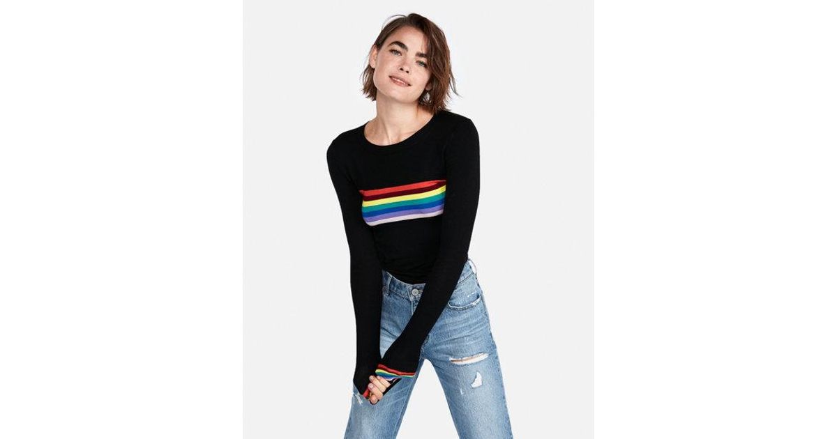 express rainbow sweater