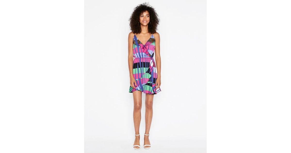 express ruffle wrap dress