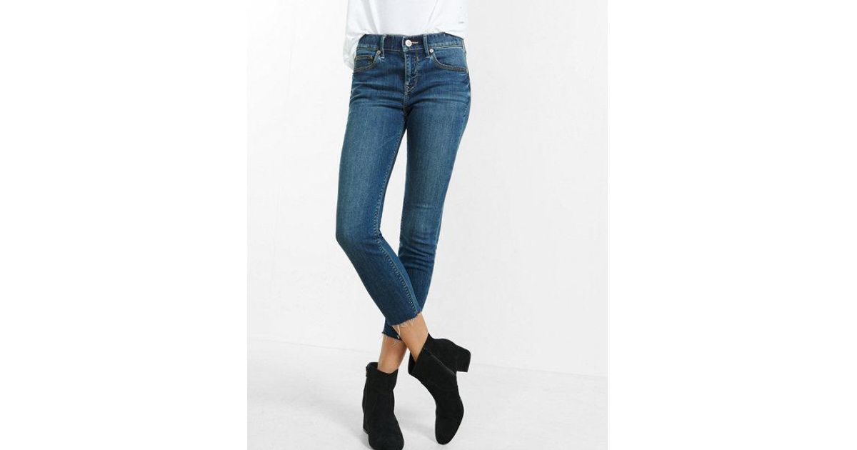 express raw hem jeans