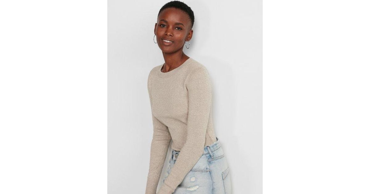 express fitted crew neck sweater