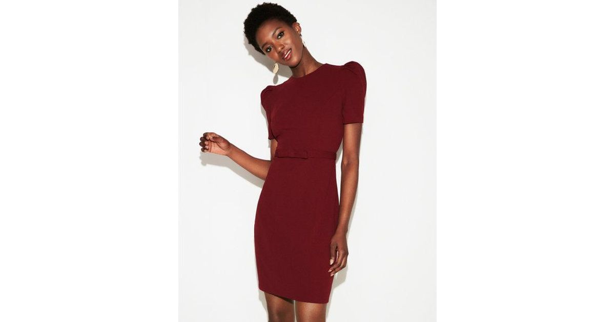 express burgundy dress