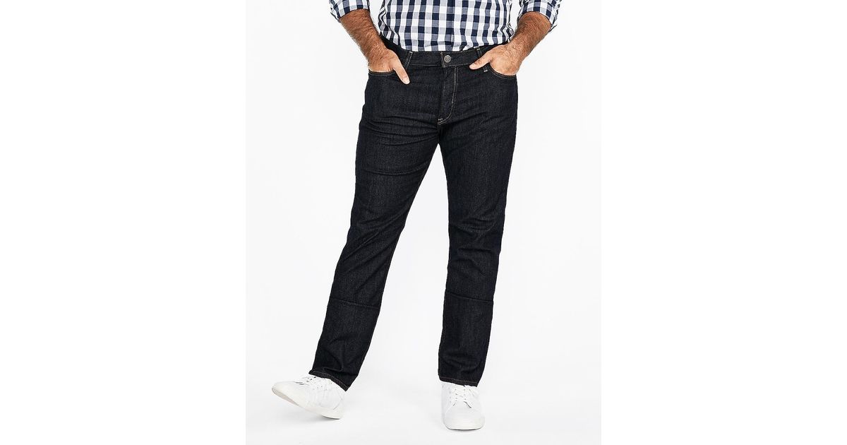 Express Denim Slim Dark Wash Stretch Jeans, in Blue for Men Lyst