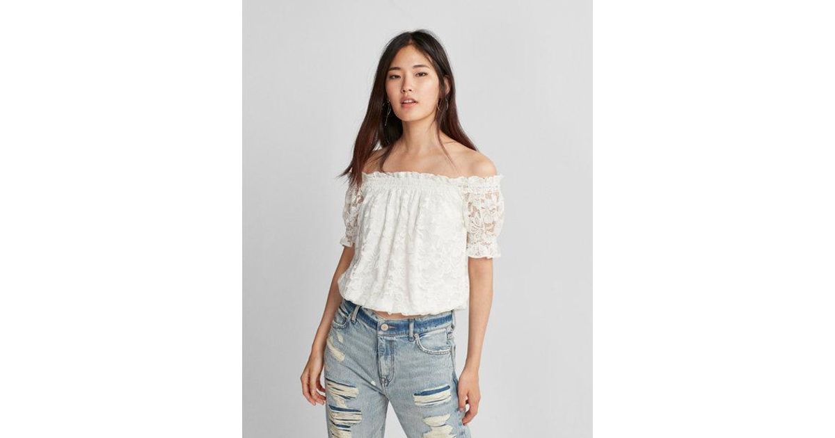 express white lace top