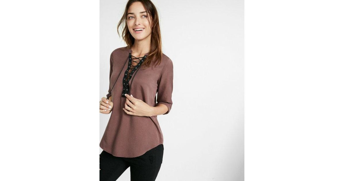express lace up top