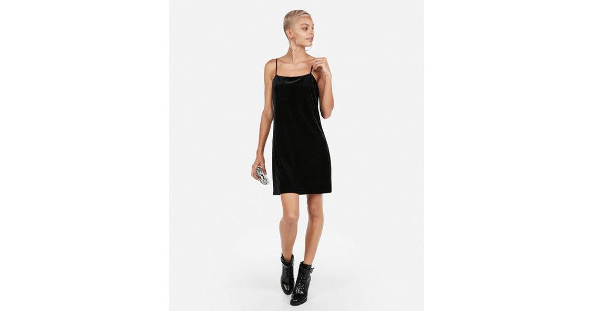 square neck slip dress