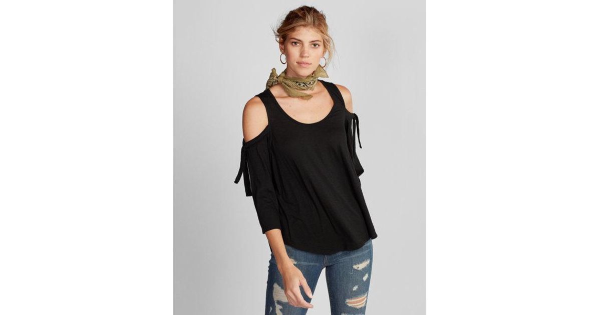 express cold shoulder top