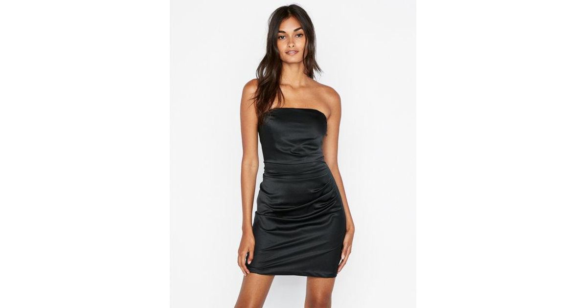 express black strapless dress