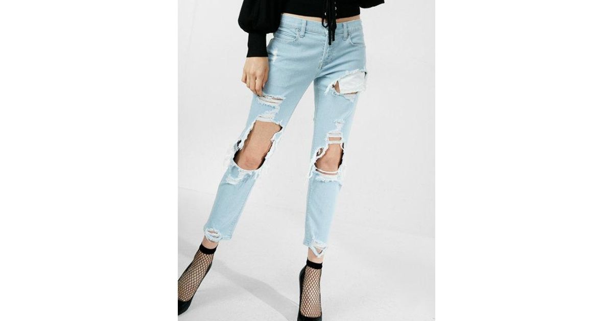 cropped girlfriend jeans