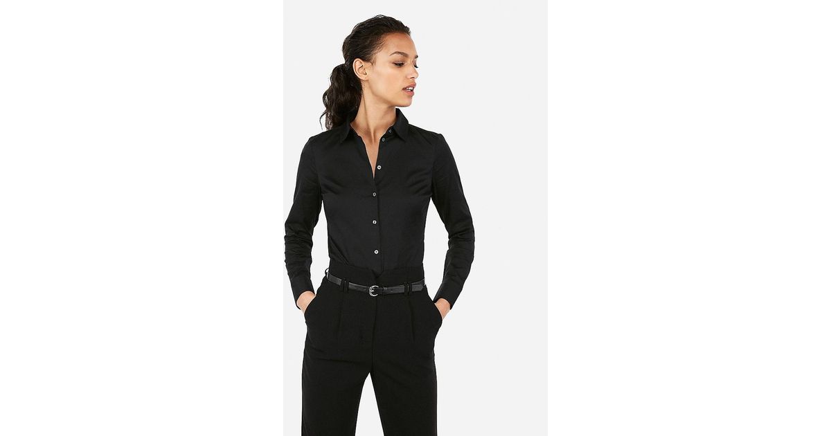 Express Cotton Fitted Long Sleeve 