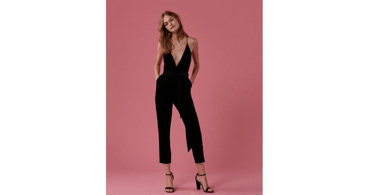 express velvet jumpsuit