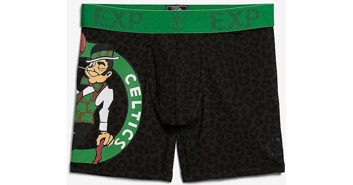 Express Cotton Boston Celtics Nba Boxer Briefs Black for ...