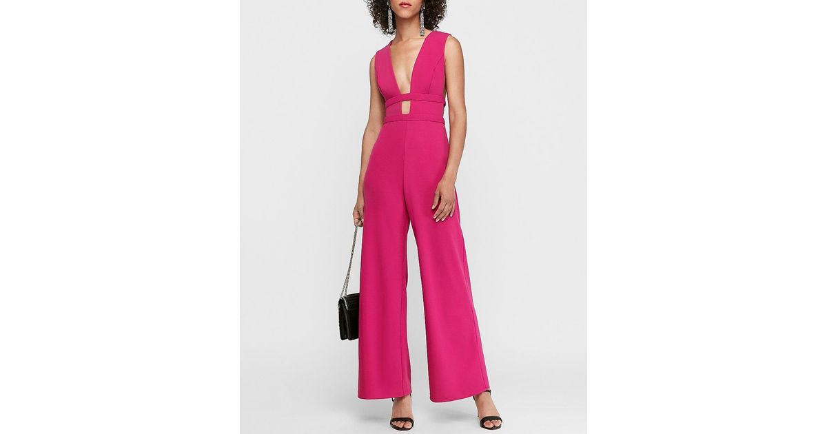 express pink jumpsuit