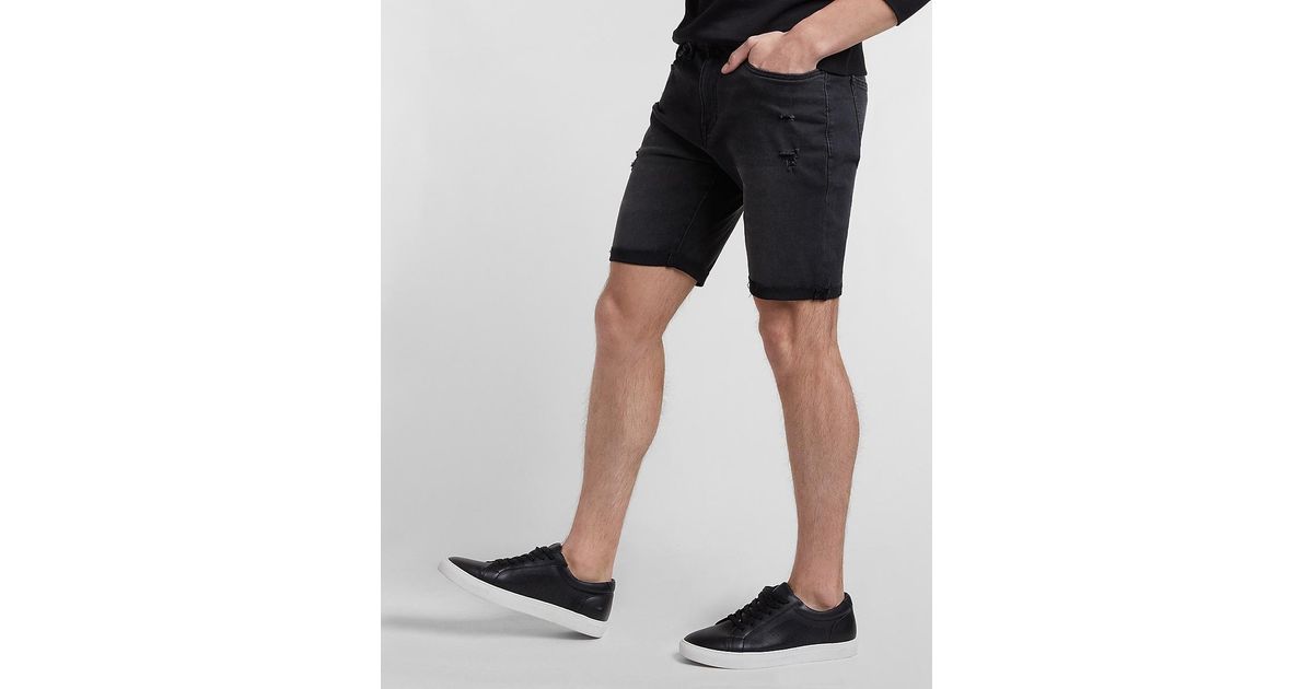 Express Ripped Black Hyper Stretch Jean 