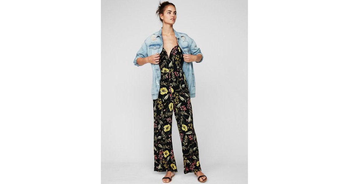 express floral jumpsuit