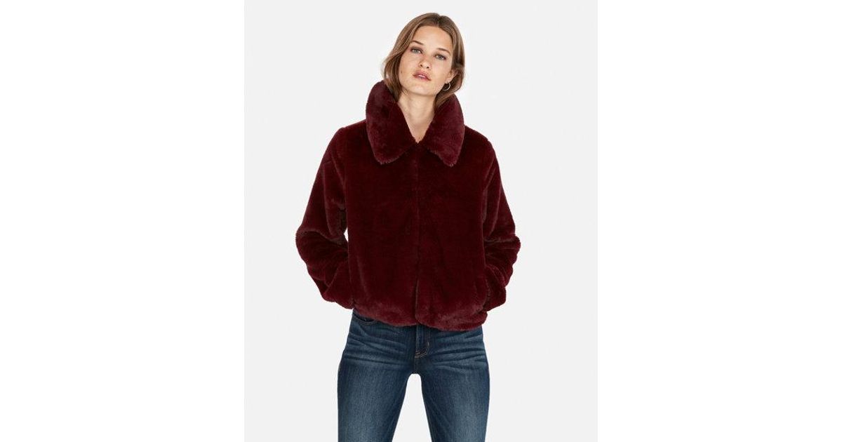 express faux fur jacket