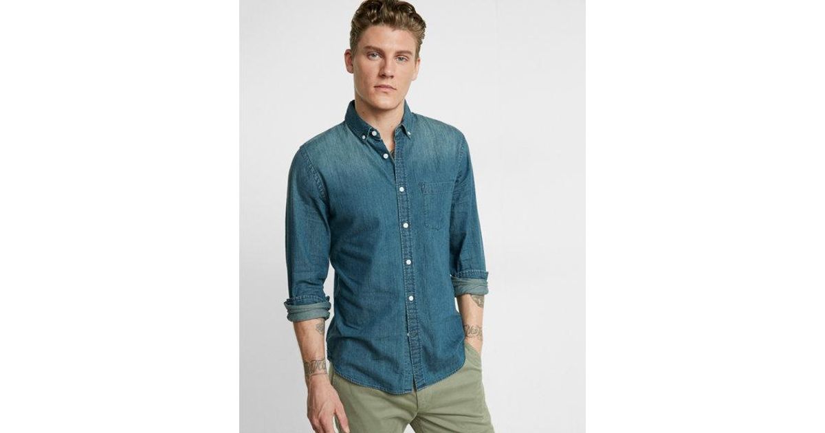 express denim shirt