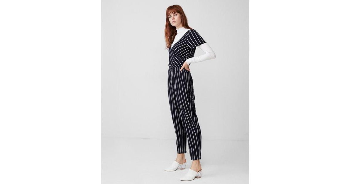 express striped jumpsuit