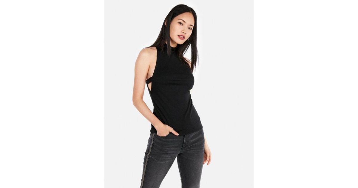 express mock neck tank