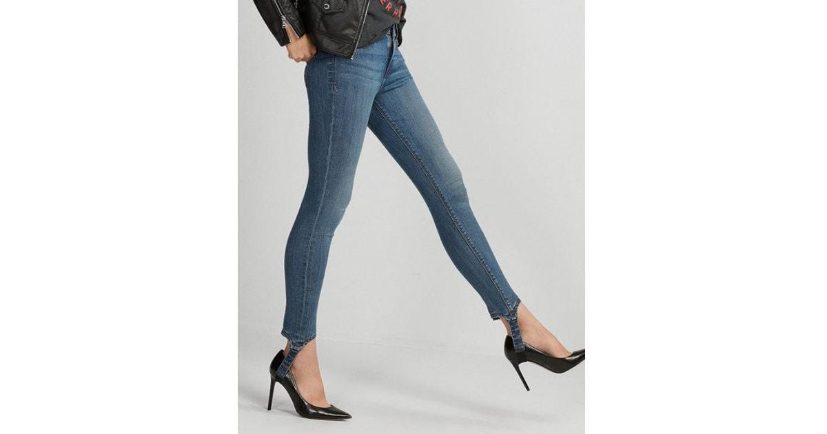 leggings with heel strap