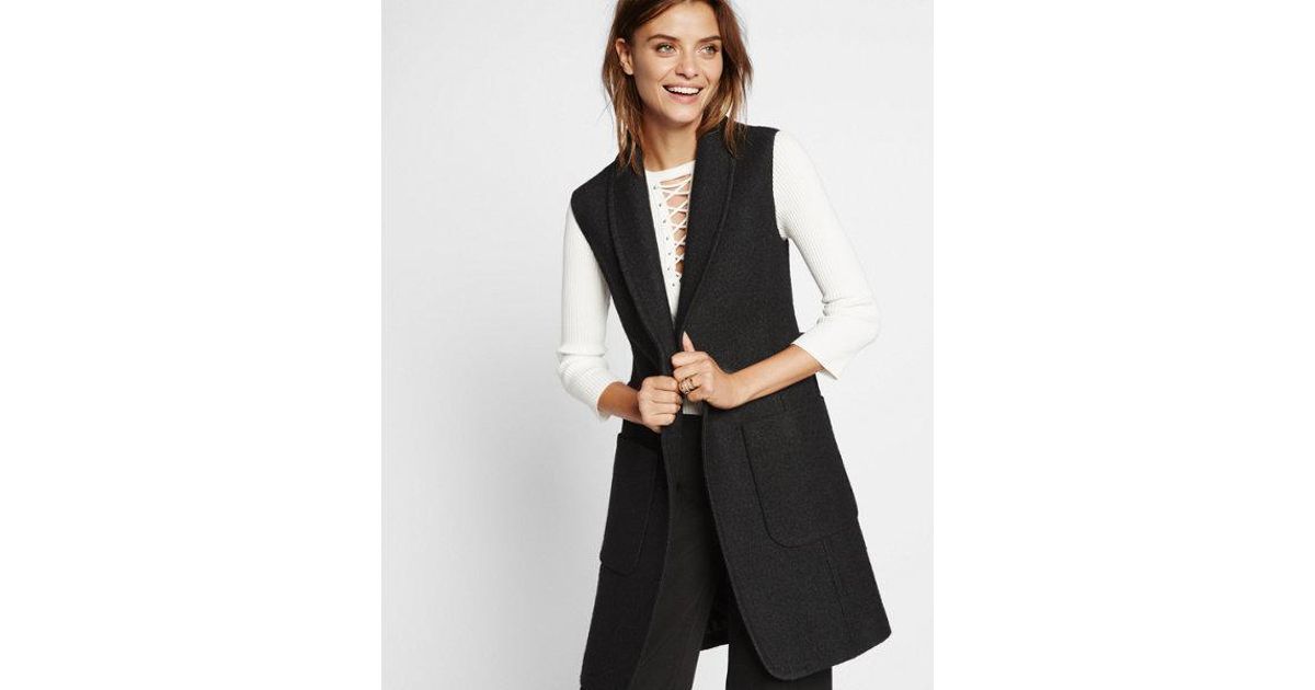 express sleeveless blazer