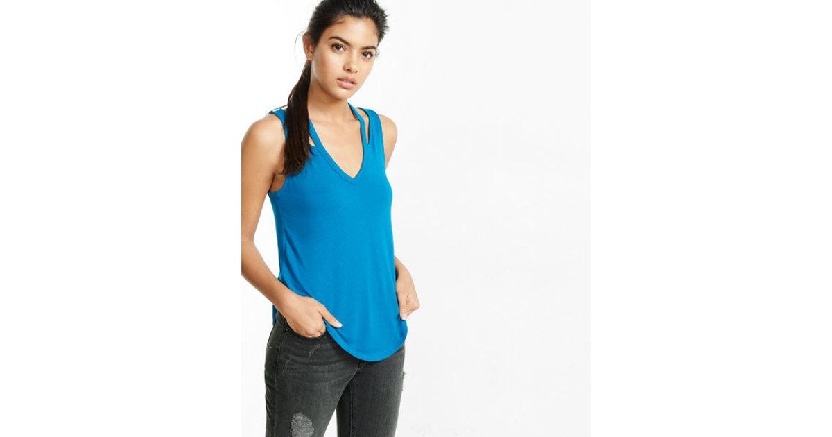 express v neck tank