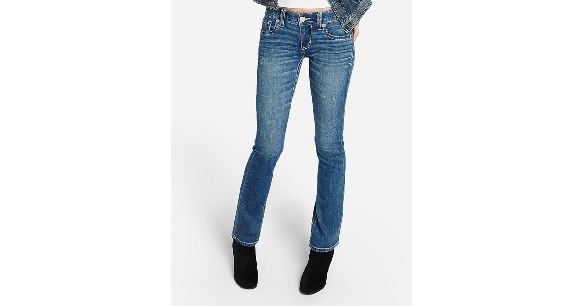 Express Denim Low Rise Thick Stitch 