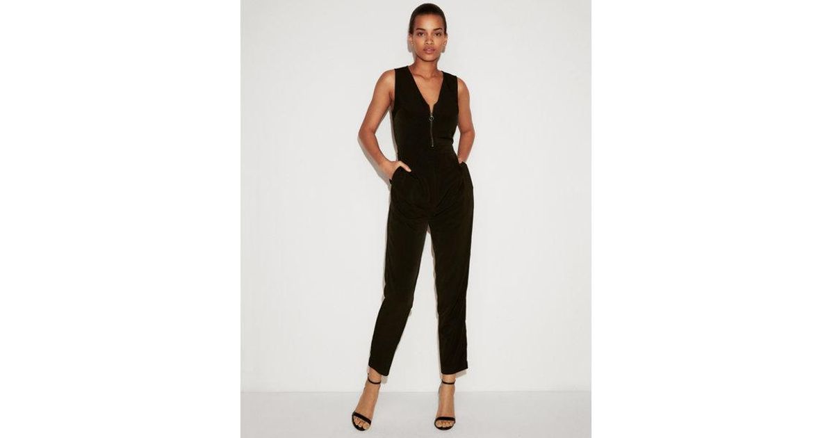 express v neck jumpsuit