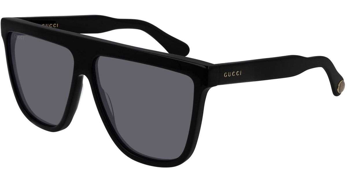Gucci GG0582S Shiny Black And Grey for Men - Lyst