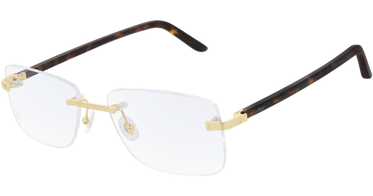 Cartier ct0041o metal mens eyeglasses hotsell