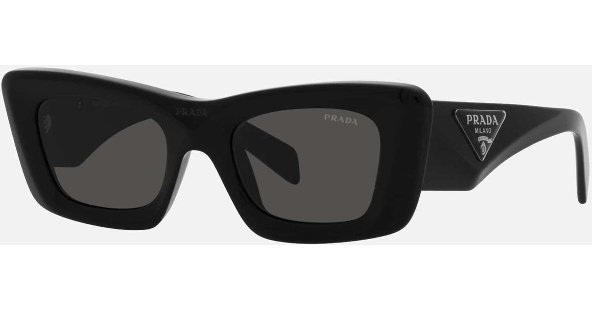 Prada Cat-eye Black Sunglasses Catwalk | Lyst UK