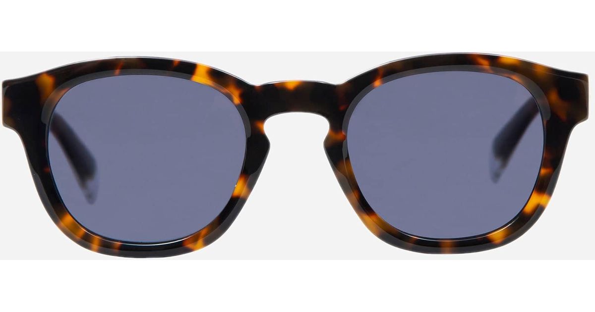 Gigi Studios Round Havana Sunglasses in Blue | Lyst