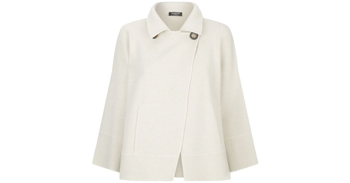 Harrods Natural Short Swing Jacket Lyst