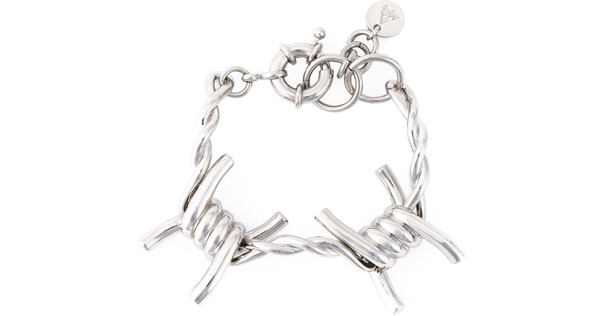 Ambush Barbed Wire Bracelet in Metallic | Lyst