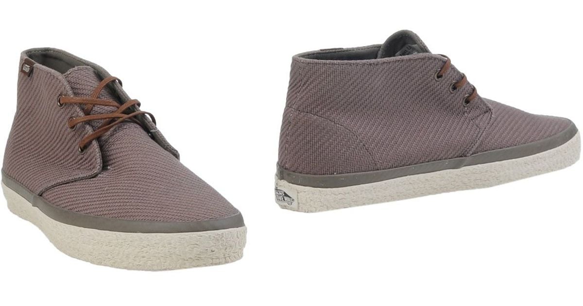 Vans Ankle Boots in Gray for Men - Lyst