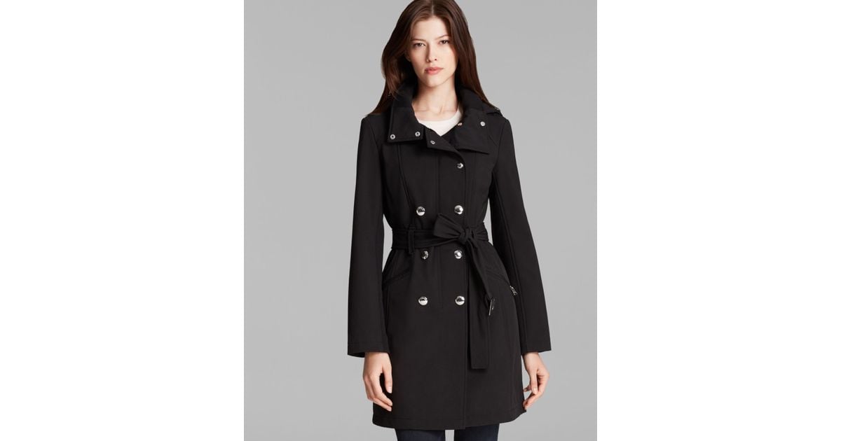 Calvin Klein Trench Coat - Soft Shell in Black | Lyst