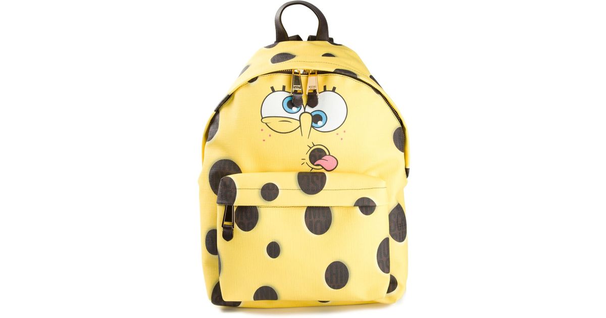 moschino spongebob backpack