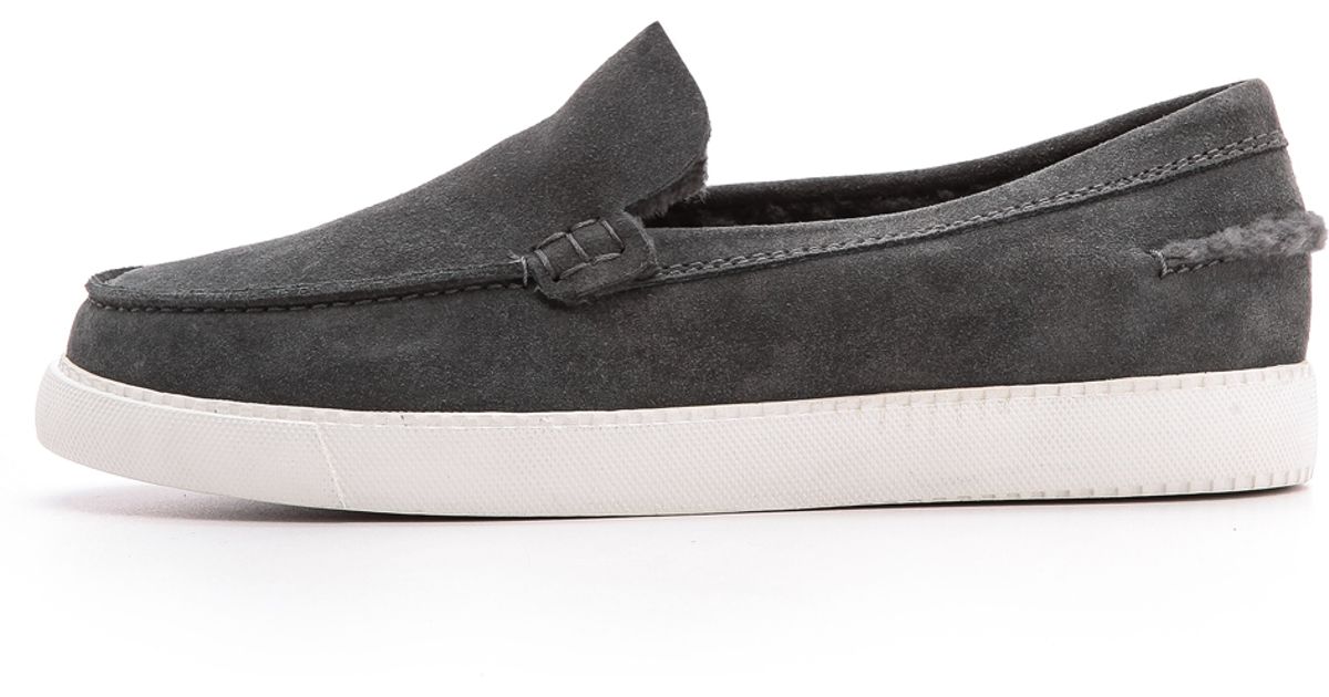 sherpa slip on sneakers