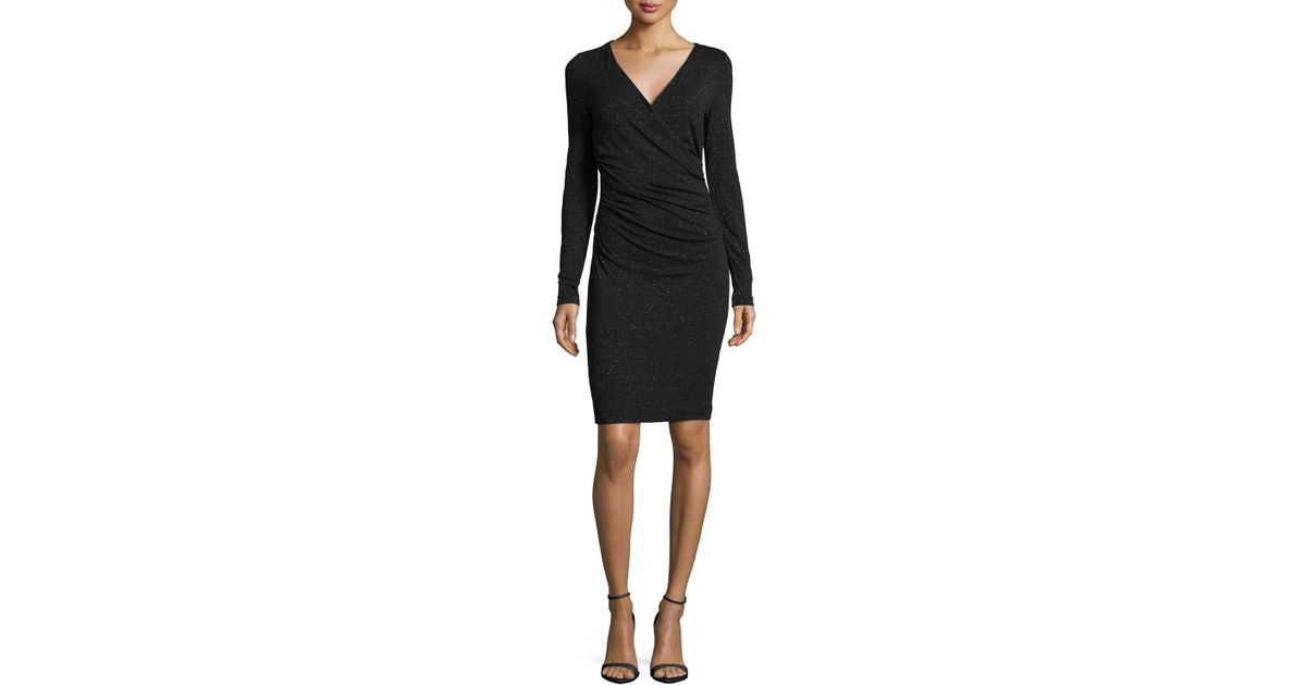 nicole miller long black dress