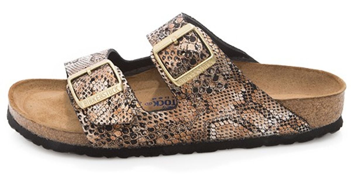 birkenstock snakeskin sandals