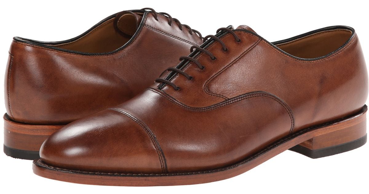 johnston & murphy men's melton cap toe oxford