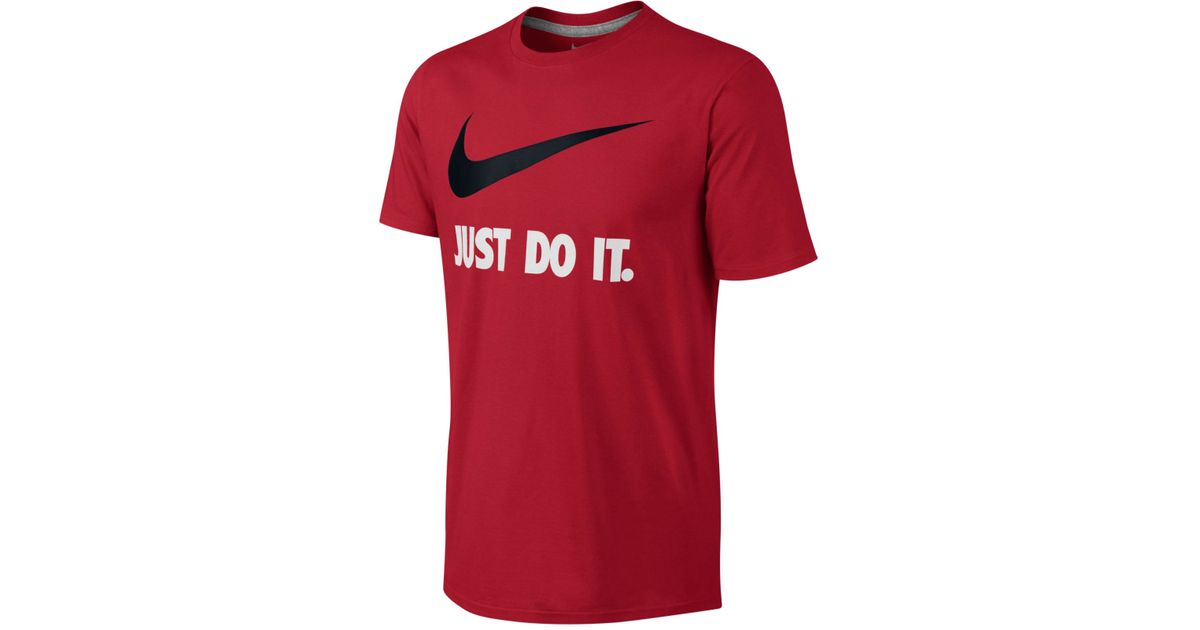 just do it t shirt red