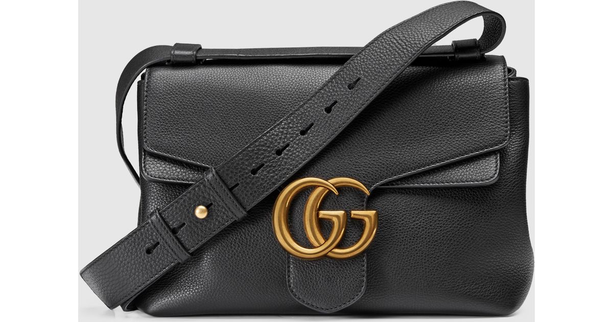 gucci marmont leather crossbody bag