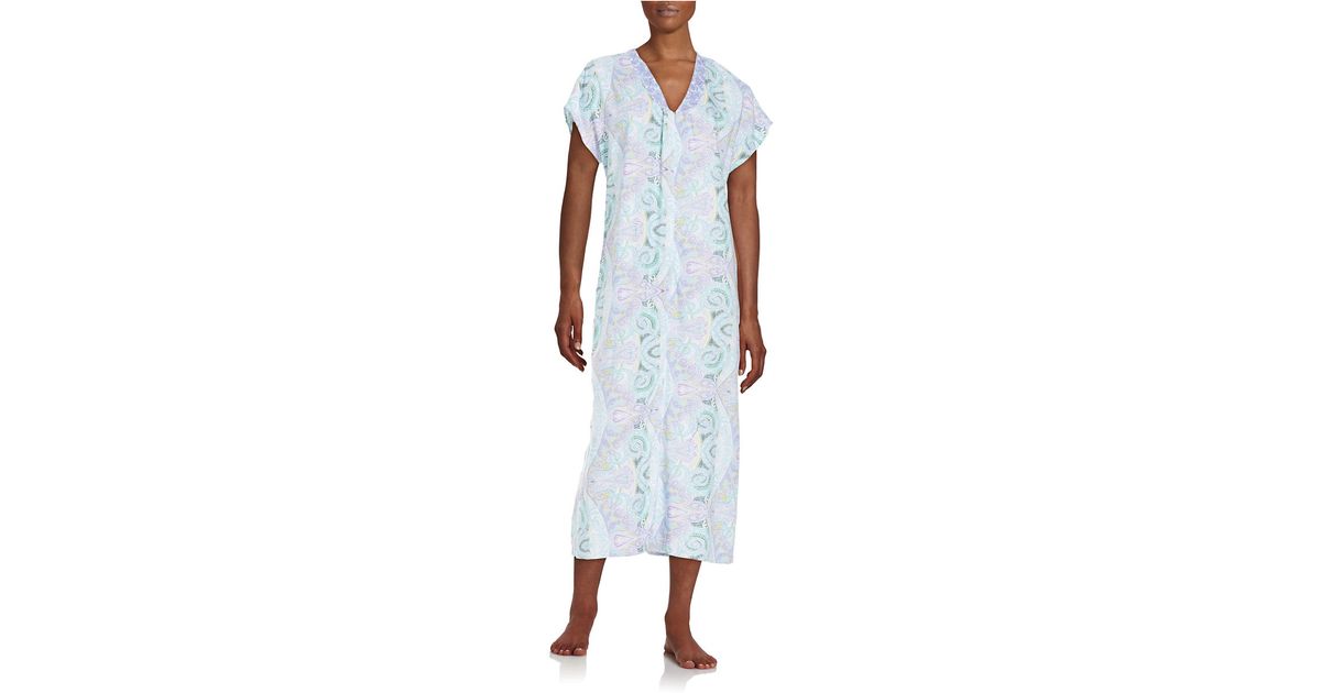 zip front caftan robe