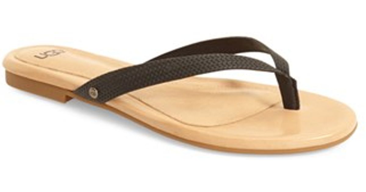 ugg braided flip flops