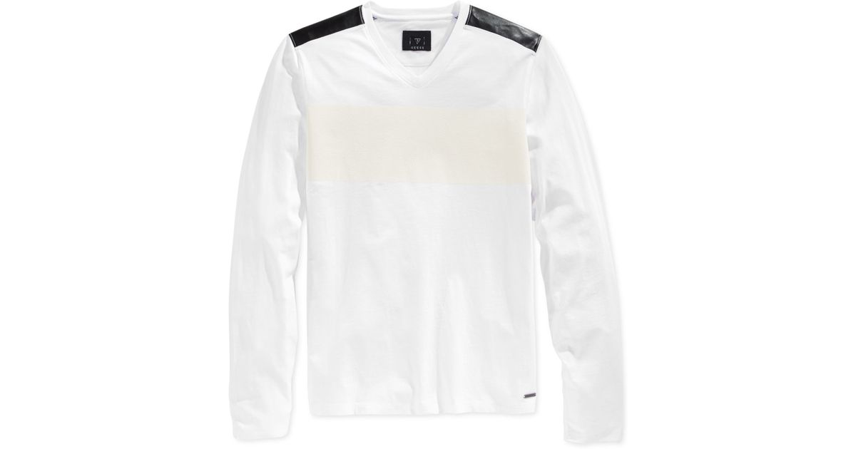 guess long sleeve t shirt mens