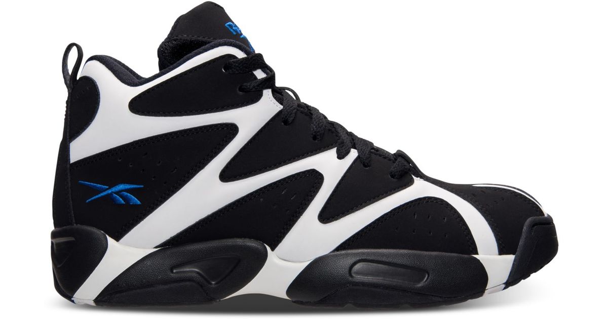 Reebok Men'S Kamikaze I Basketball Sneakers From Finish Line in White