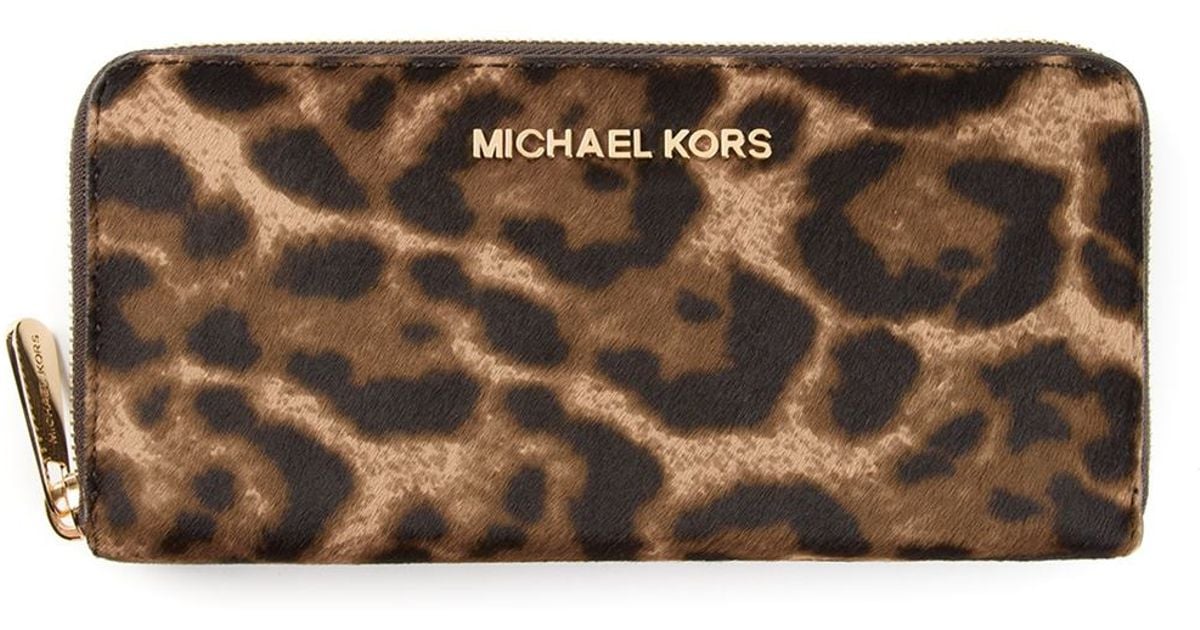 leopard print wallet michael kors
