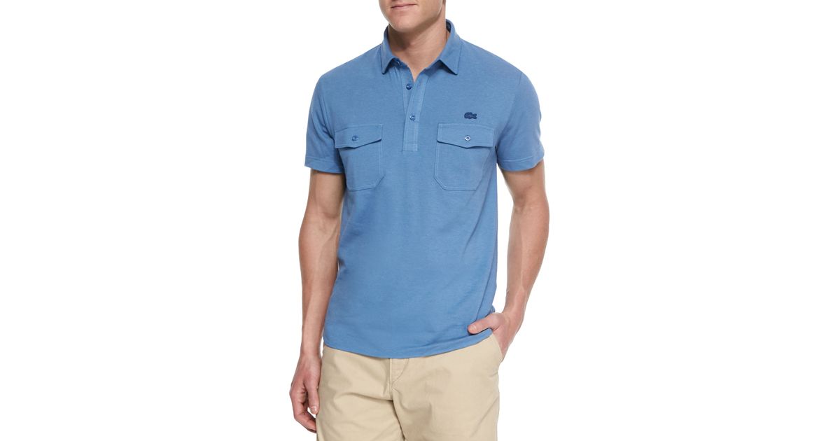 lacoste polo shirt with pocket