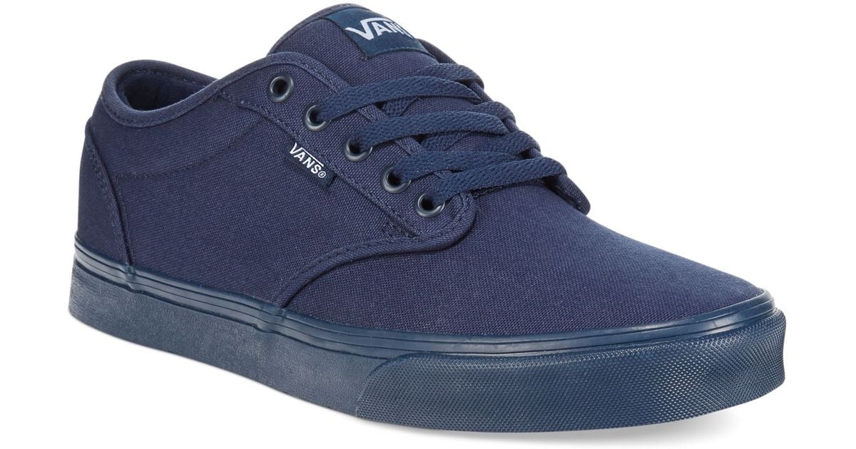 Vans Atwood, Men's Low-Top Sneakers, Blue (Canvas Navy/White) |  islamiyyat.com